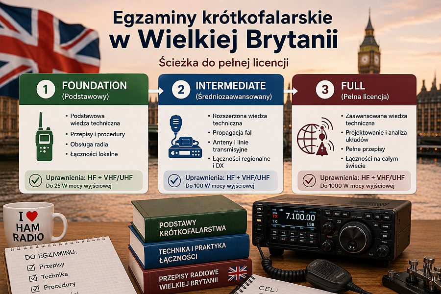 Licencje krótkofalarskie w UK